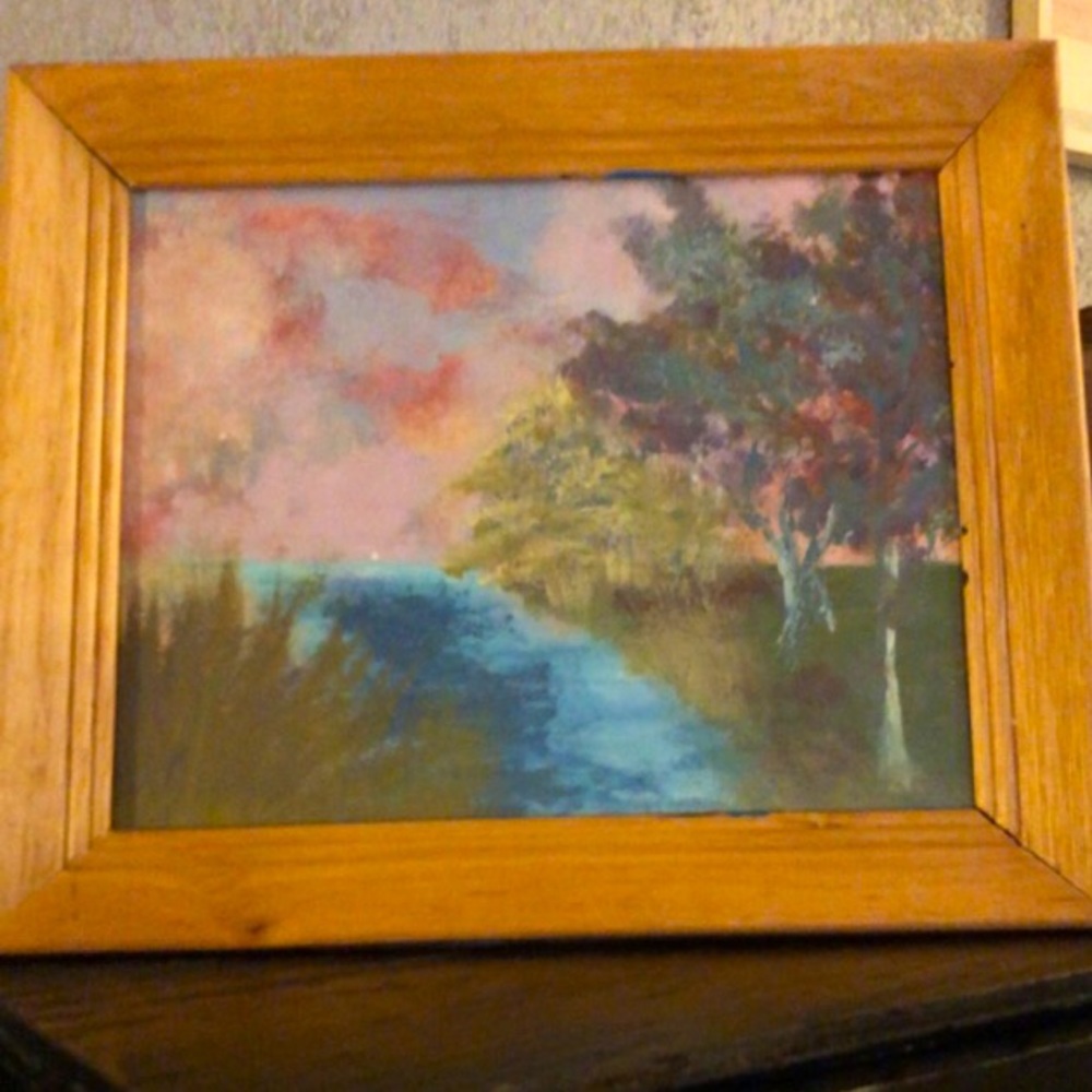“Sunrise Through a Cloud..” Framed Acrylic Painting - Picture 4 of 4